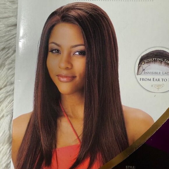 Freetress Equal 25" Susan Lace Front Shake-N-Go Color 1B Synthetic Wig - Picture 14 of 16